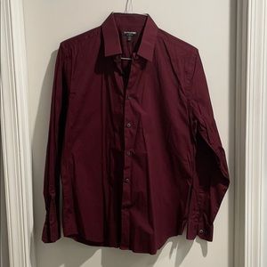 Maroon express dress shirt